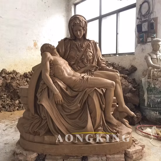 Figura religiosa alta ao ar livre escultura de bronze do sagrado coração de jesus