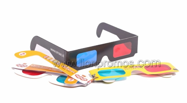 Custom Printing Promotional Gift 3D Red Cyan Glass for Movie