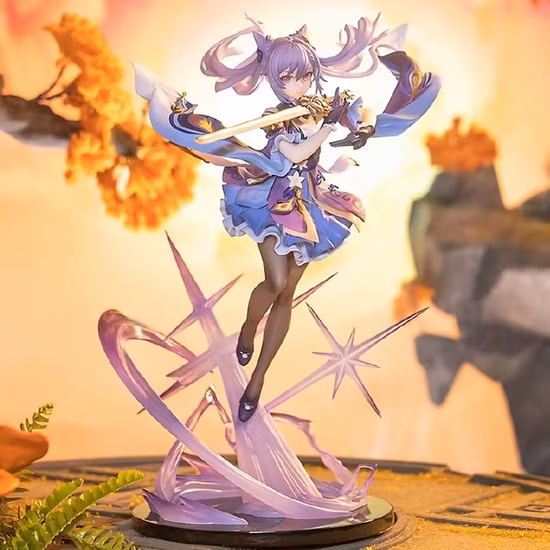 Fornecimento de fábrica Keqing Genshin Impact Game Toys Wholesale Animation Model Figure