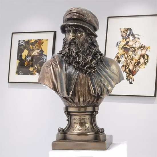 Famosa figura de Royale Louis Xiv busto de bronze